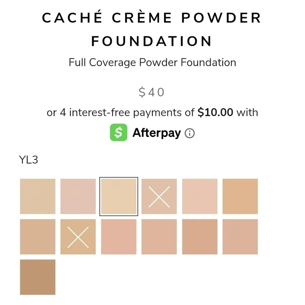 NWOT Doucce Cache Creme Powder Foundation YL3